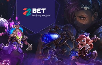 Bet on CSGO, LoL and more at 22BET