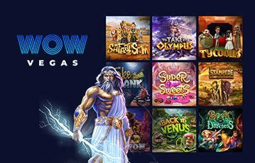 Slot games at the WOW Vegas social casino