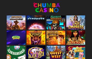 Some of the slot games available at Chumba Casino