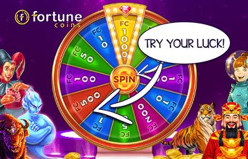Fortune Coins social casino wheel