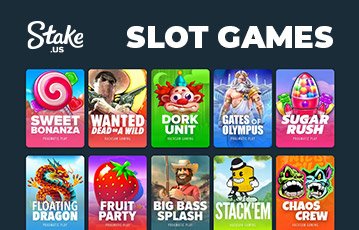 Stake.us slots game selection