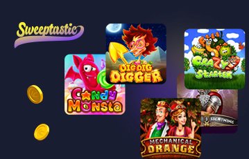 Games available at Sweeptastic social casino