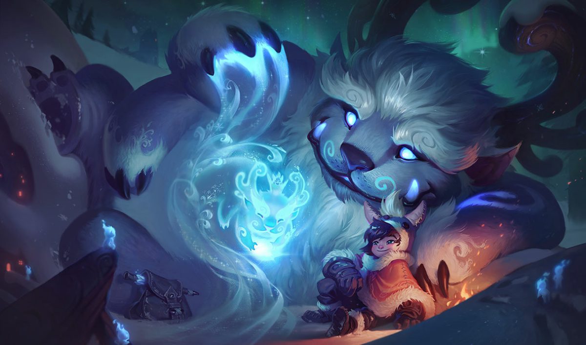 One Nunu player's fortune: to have a cannon minion kill his opponent and stop a splitpush.
