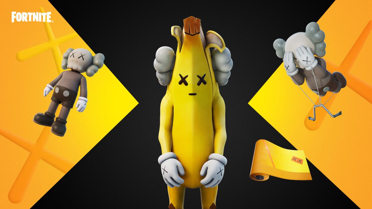 Featured image for “Fortnite X KAWS collaboration continues with new KAWSPEELY skin”