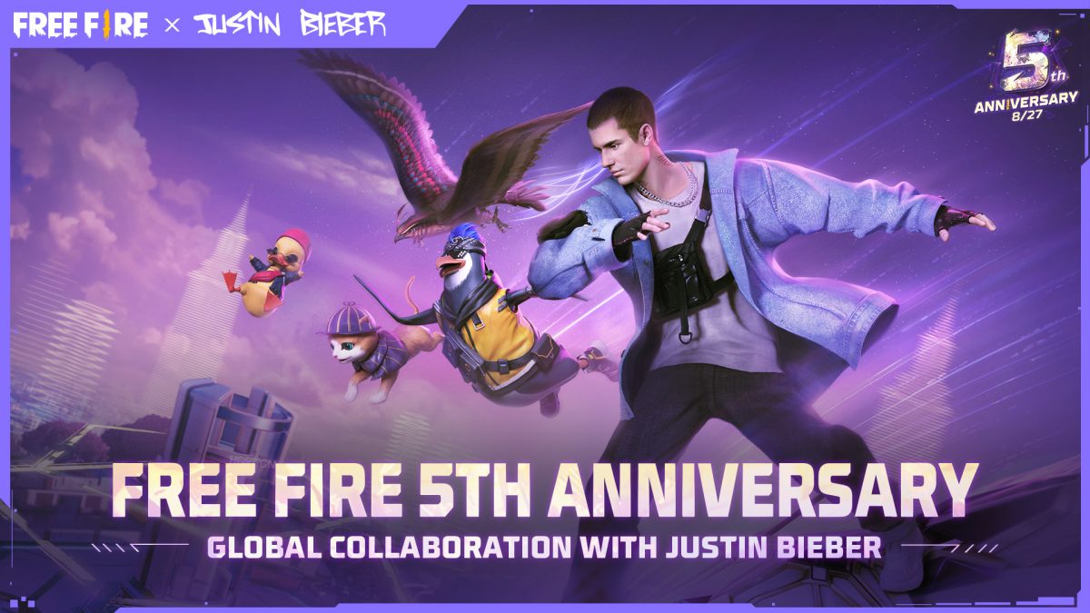 Free Fire's collaboration with Justin Bieber