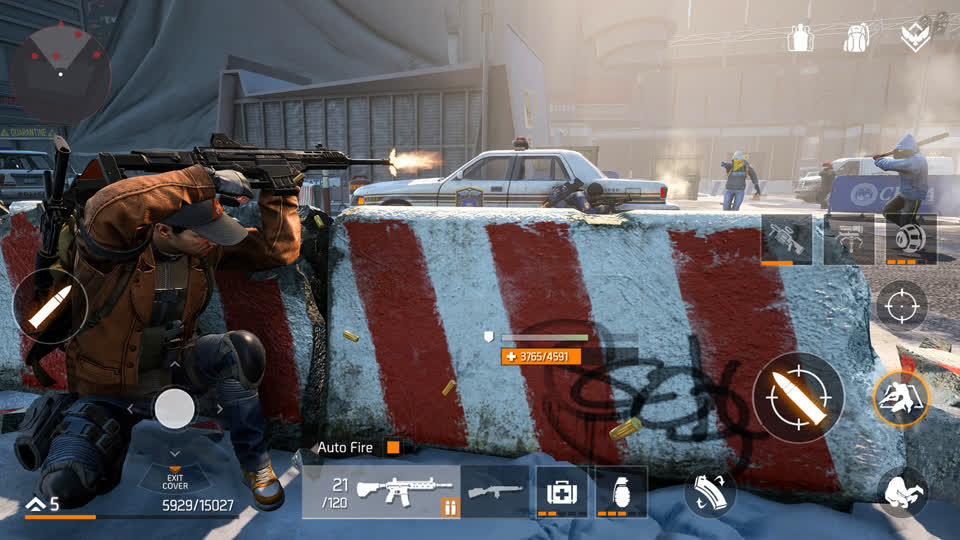 In-game screenshot from Tom Clancy's upcoming mobile game, The Division Resurgence