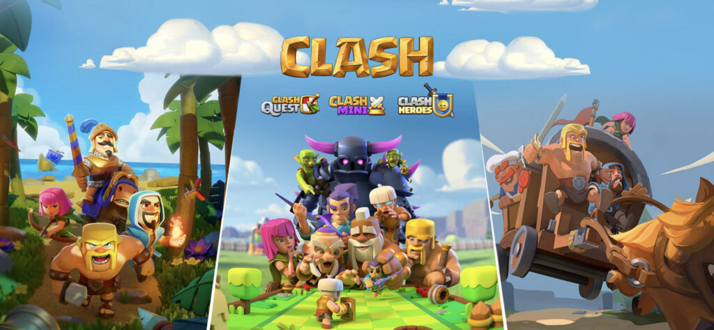 Three new Clash games: Clash Quest, Clash Mini, and Clash Heroes