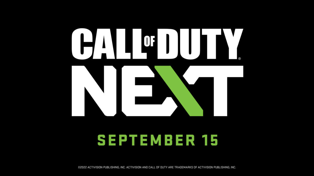 CoD Next Logo where Warzone Mobile will be revealed
