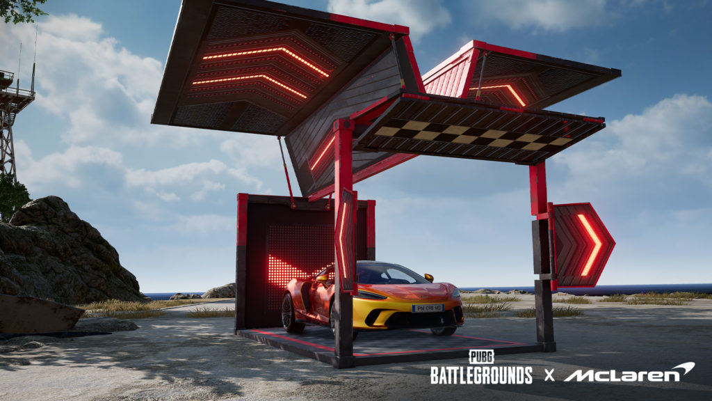 The McLaren containers in PUBG: Battlegrounds