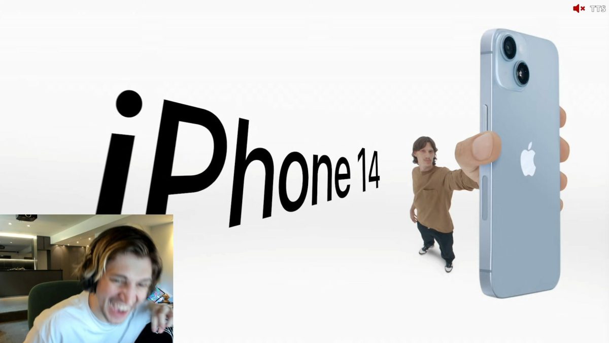 Featured image for “xQc reacts to Apple iPhone 14 release video music”