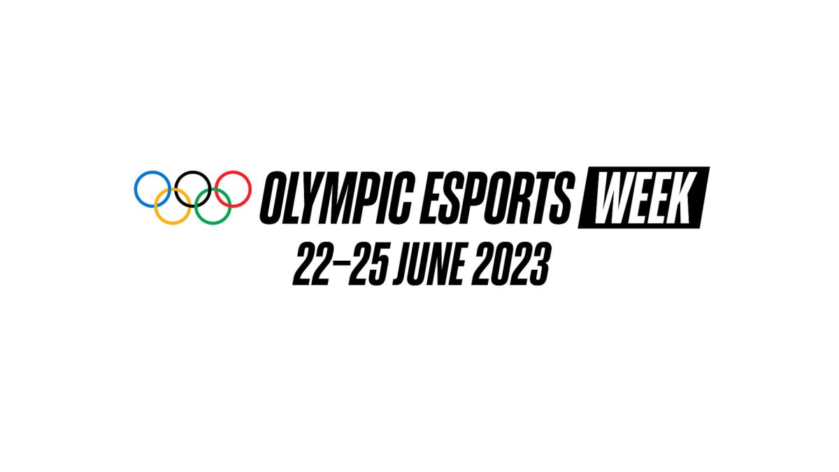 Image showing a logo that reads Olympic Esports Week 22-25 June 2023