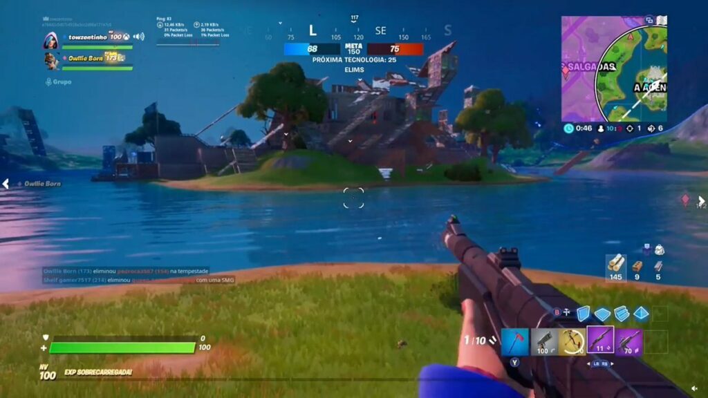 First-person mode in Fortnite