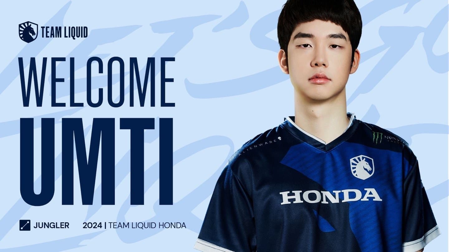 Featured image for “Team Liquid confirms 2024 LCS roster with ex-LCK star UmTi”