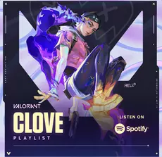 The Valorant Spotify playlist cover for Clove