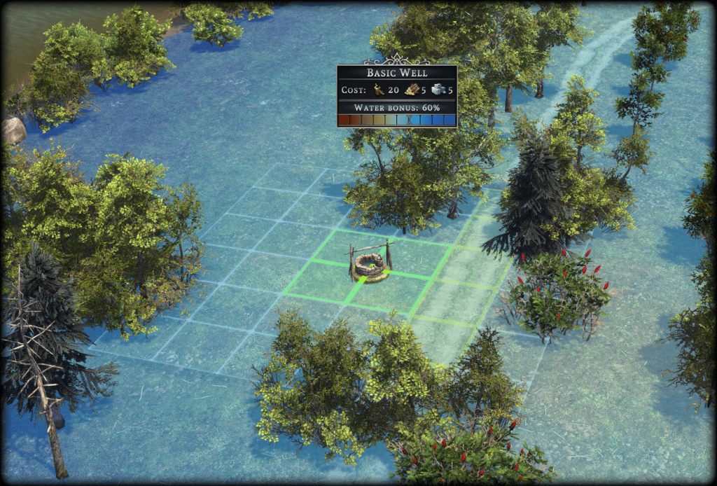 Irrigation overlay for settlements