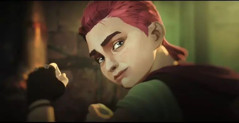 Violet, the younger version of Vi in Arcane.