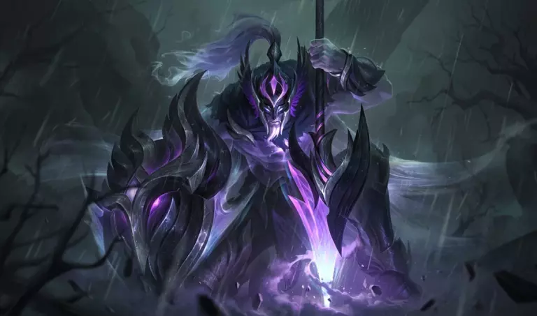 Ashen Conqueror Pantheon, one of the December 2024 mythic skins.
