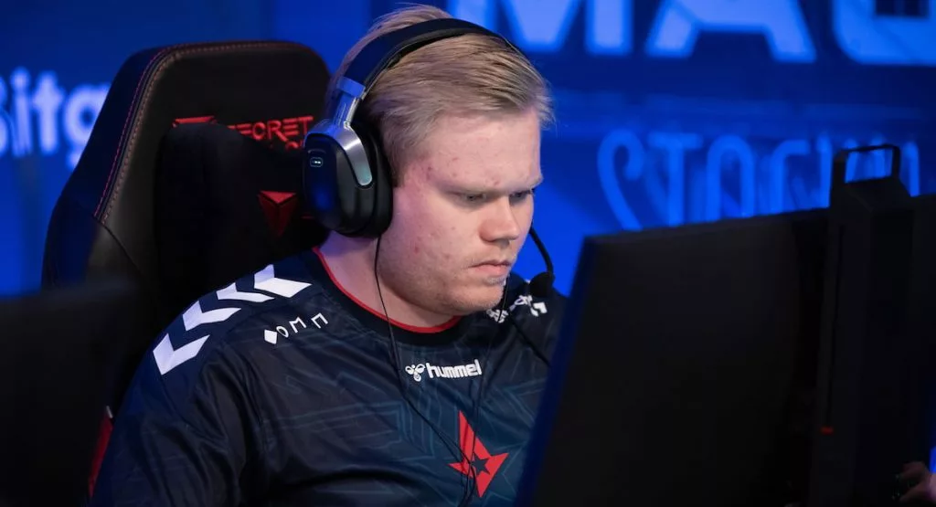Magisk playing for Astralis at the PGL Stockholm Major 2021.