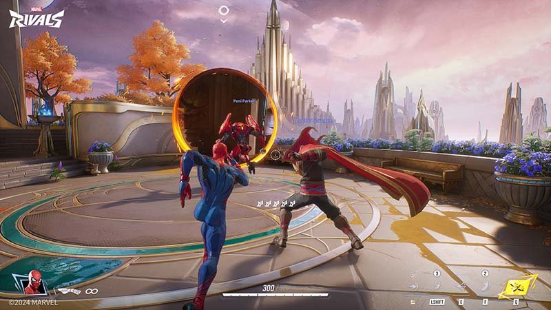 in-game image of marvel rivals cross play gameplay