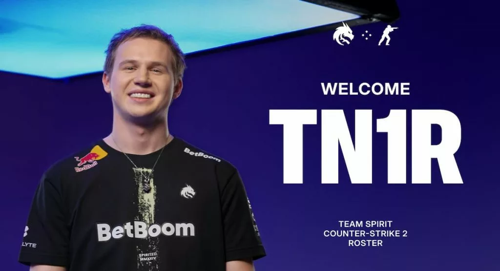 Spirit signs tN1R to its CS2 roster.