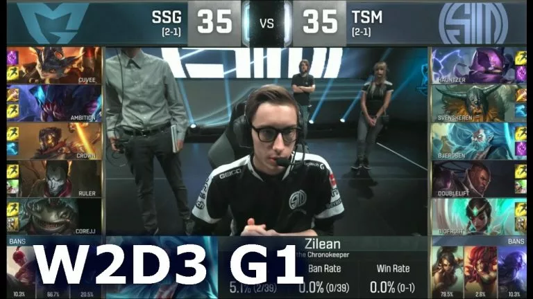 Video: TSM vs SSG - Worlds 2016 W2D3 Group D | LoL S6 World Championship Week 2 Day 3 TSM vs Samsung G2