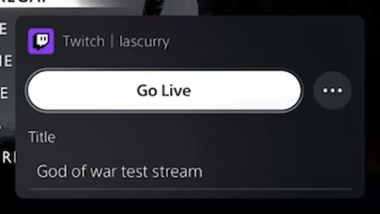 Stream On Kick from PS5